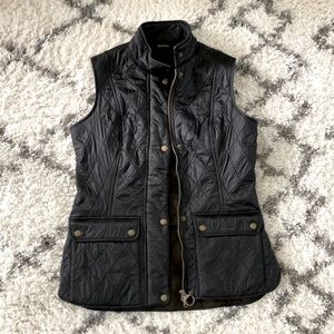 Barbour Quilted, Fleece-lined Vest- Size 6.